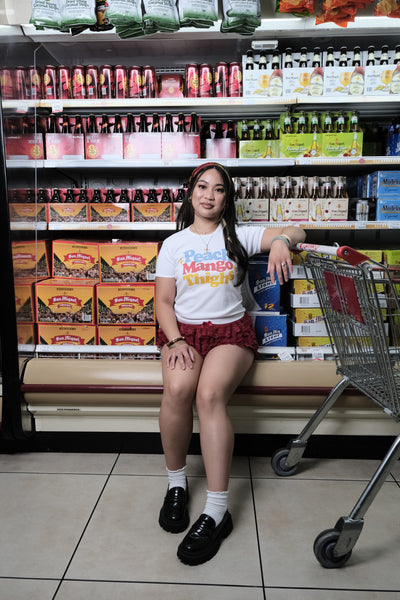 Peach Mango Thighs Baby Tee (Womens) PRE-ORDER