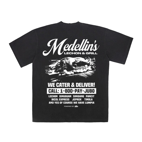 Lechon & Grill Tee (Faded Black) PRE-ORDER